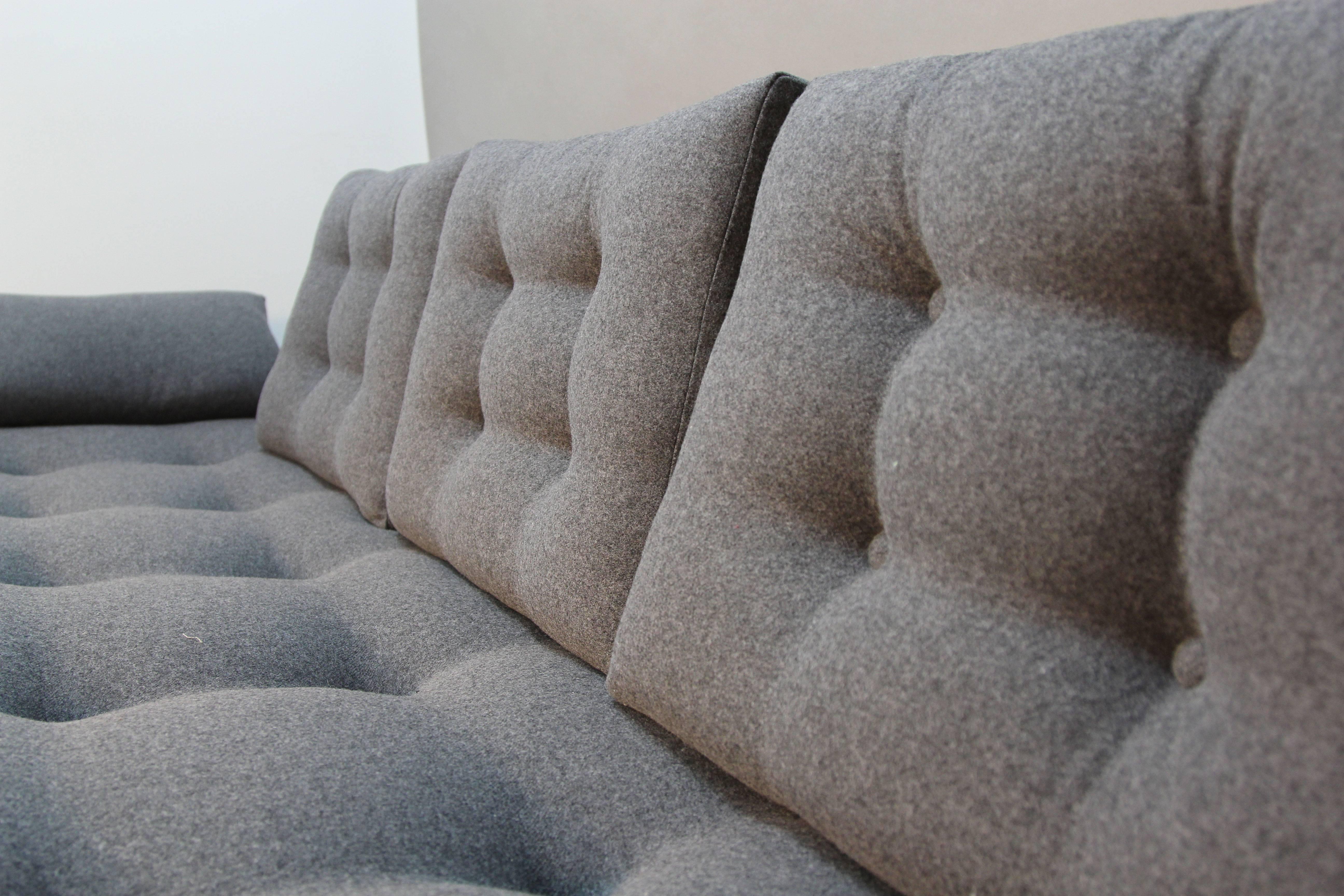 Newly reupholstered sofa by Adrian Pearsall for Craft Associates.
   