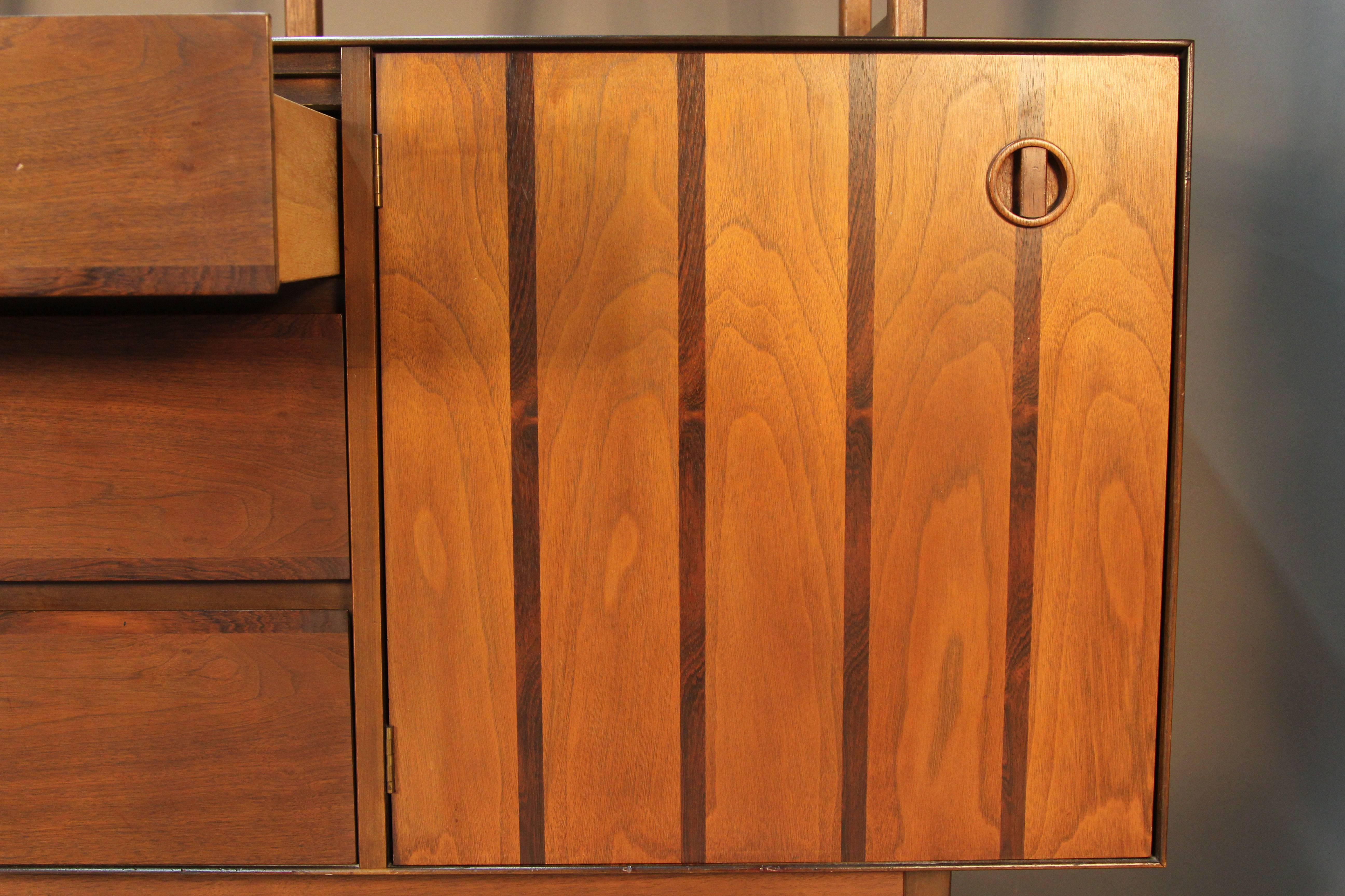 Mid-Century Modern Credenza and Bookcase For Sale 3