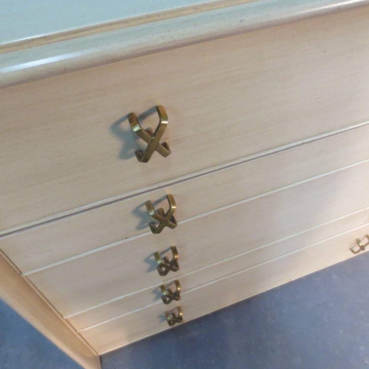 Paul Frankl Ten-Drawer Dresser or Credenza In Good Condition For Sale In Bridport, CT