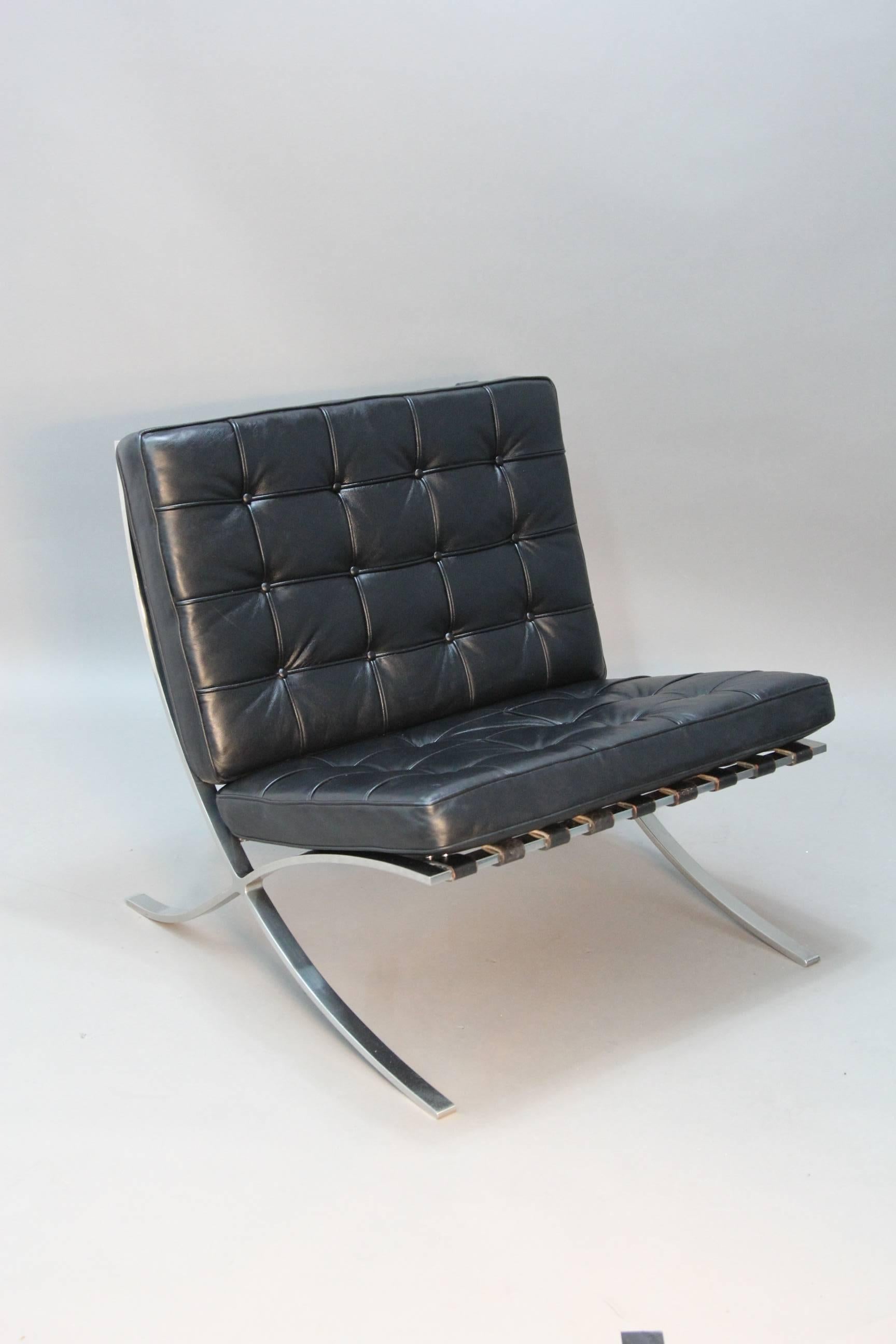 Mid-Century Modern Vintage Barcelona Chairs by Mies Van Der Rohe For Sale