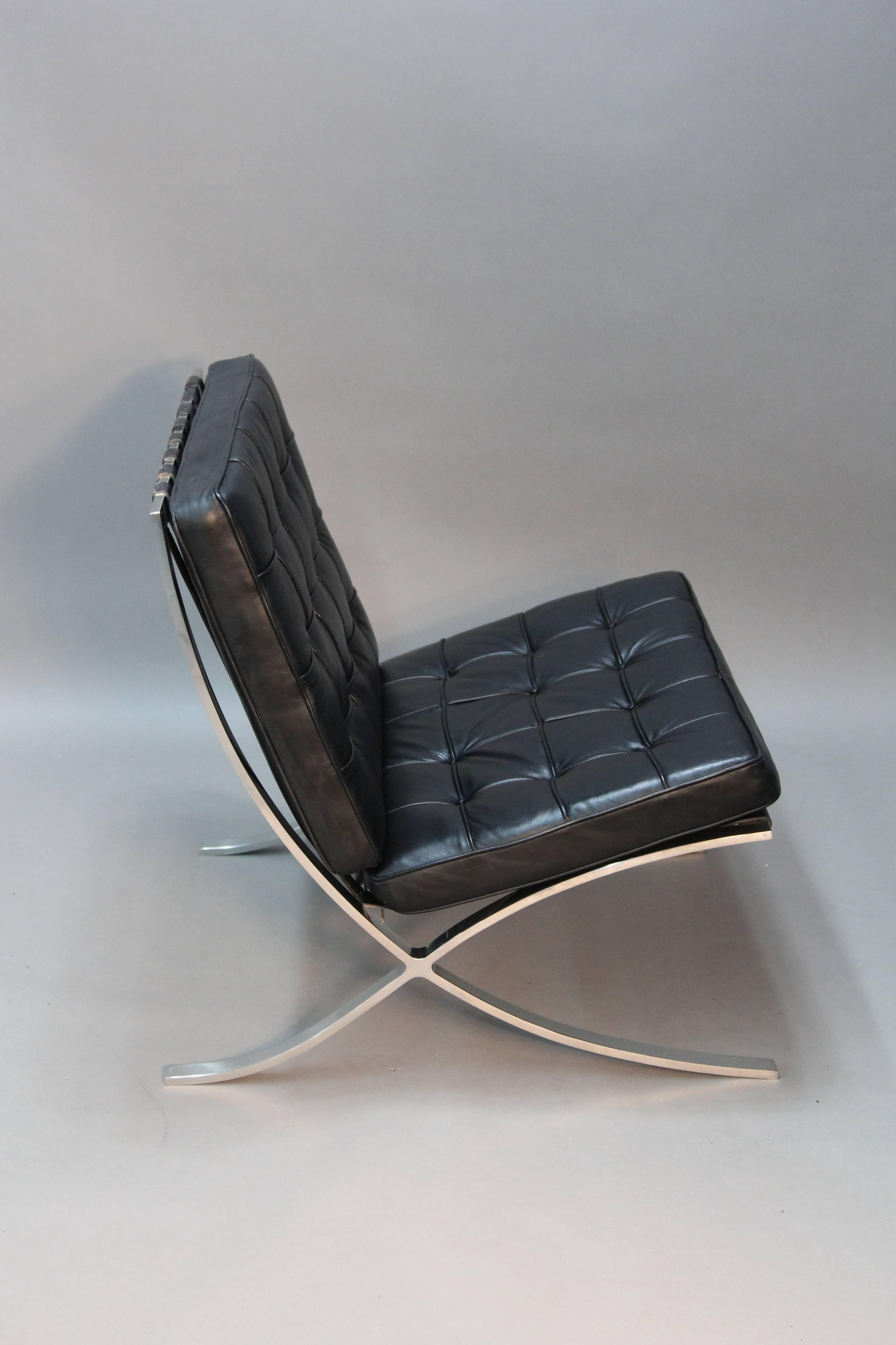 Vintage Barcelona Chairs by Mies Van Der Rohe For Sale 1