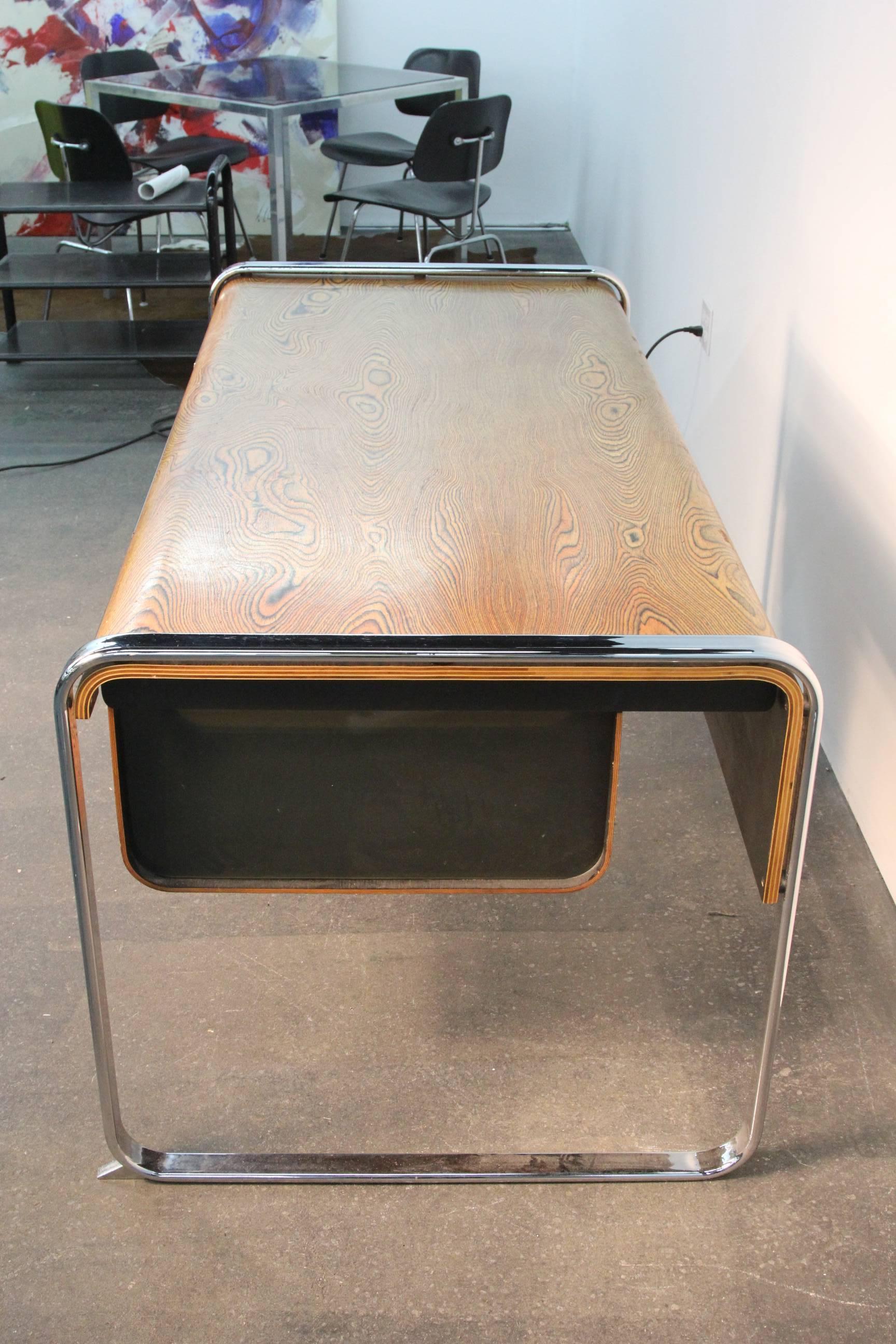American Peter Protzman Zebra Wood Desk for Herman Miller