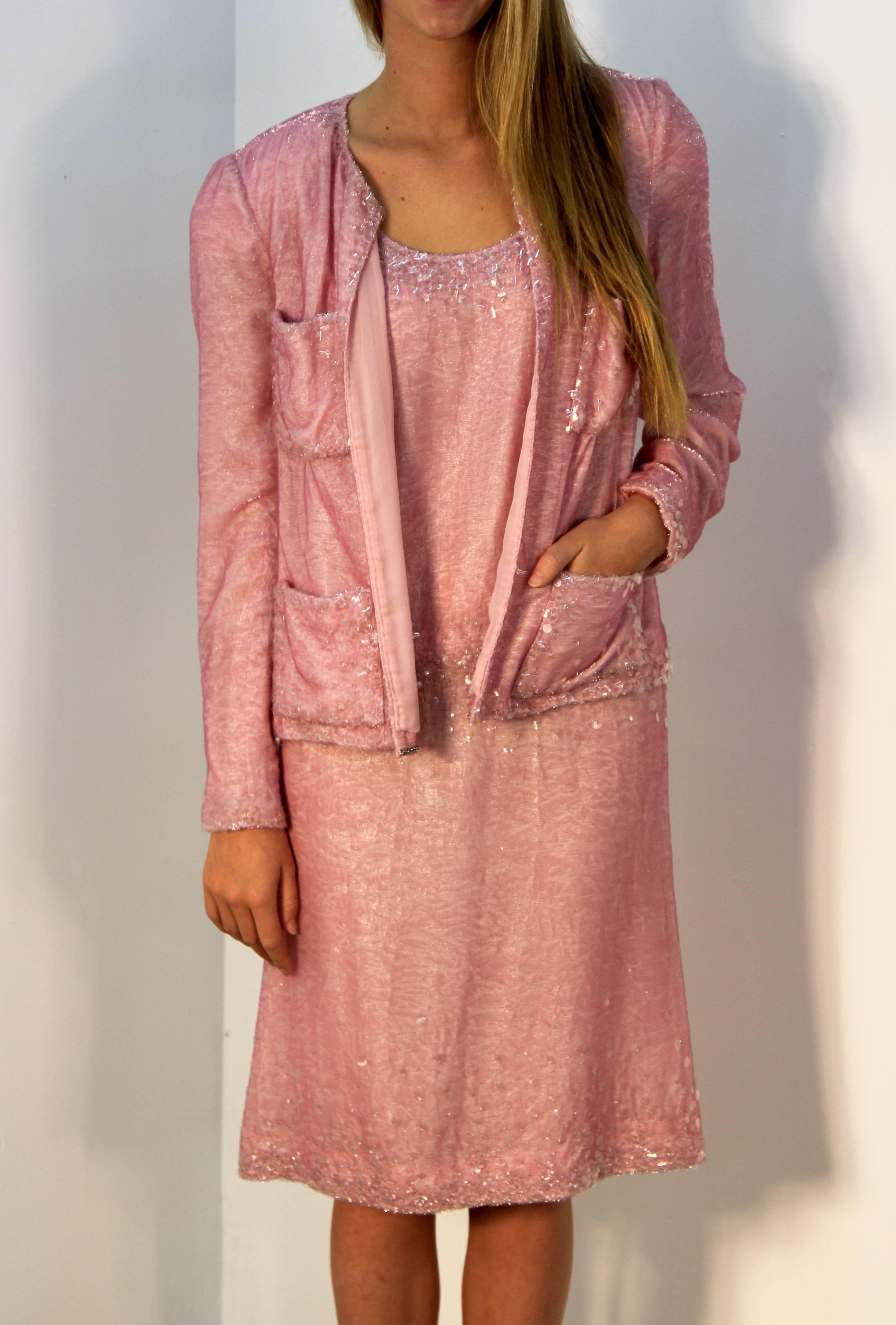Chanel Pretty in Pink Dress and Jacket 1