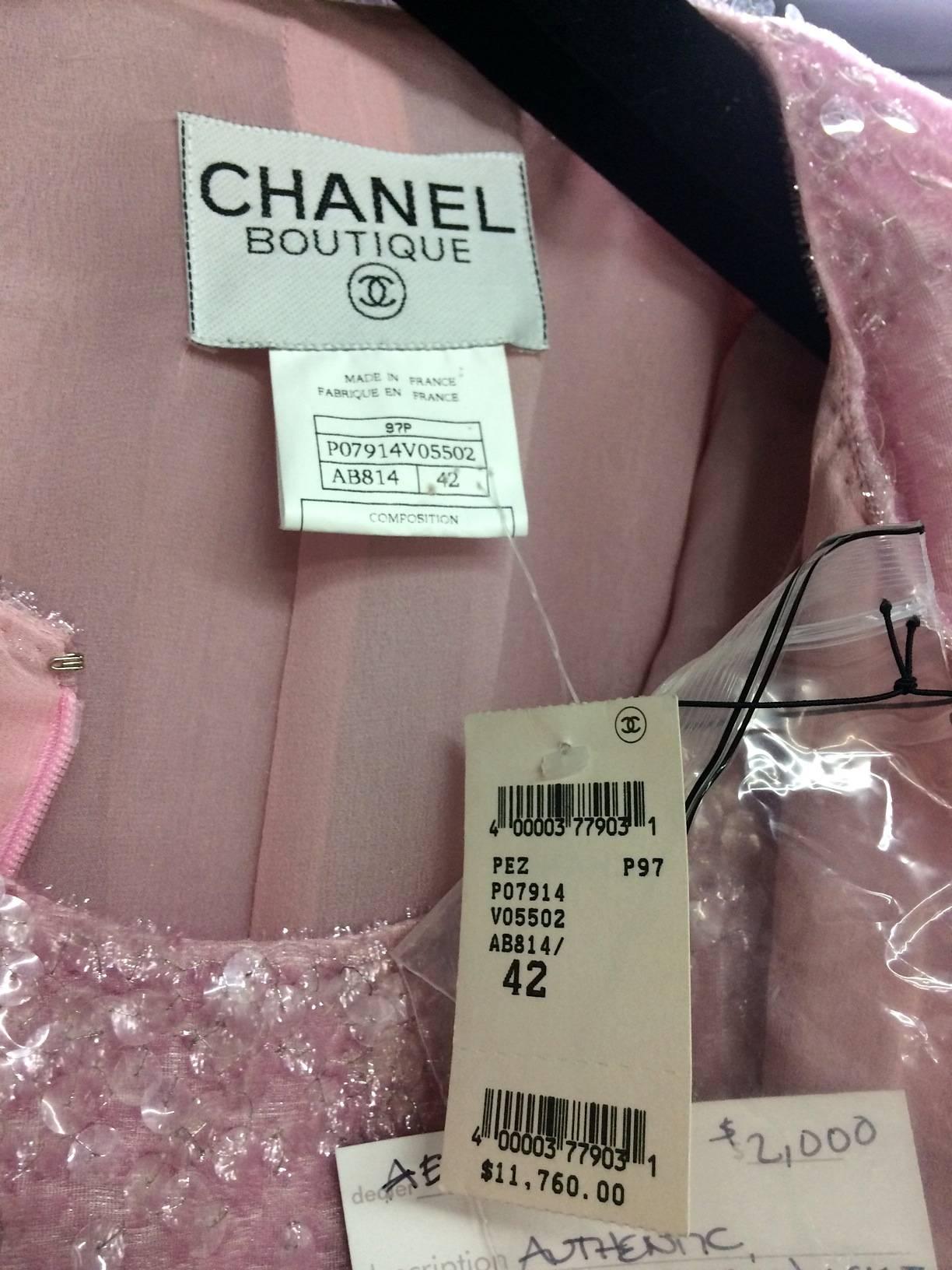 Silk Chanel Pretty in Pink Dress and Jacket