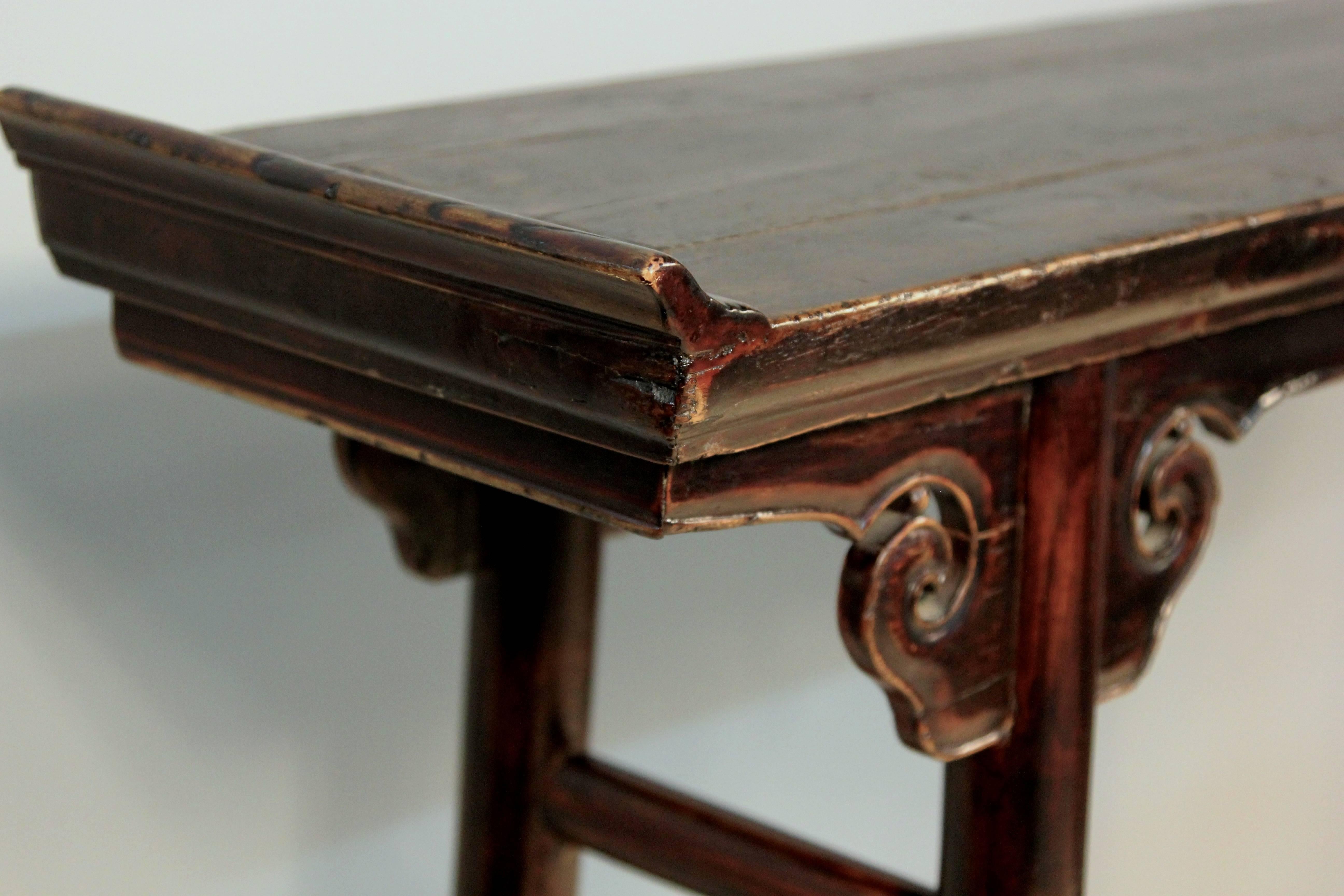 Qing 19th Century Elmwood Console or Altar Table