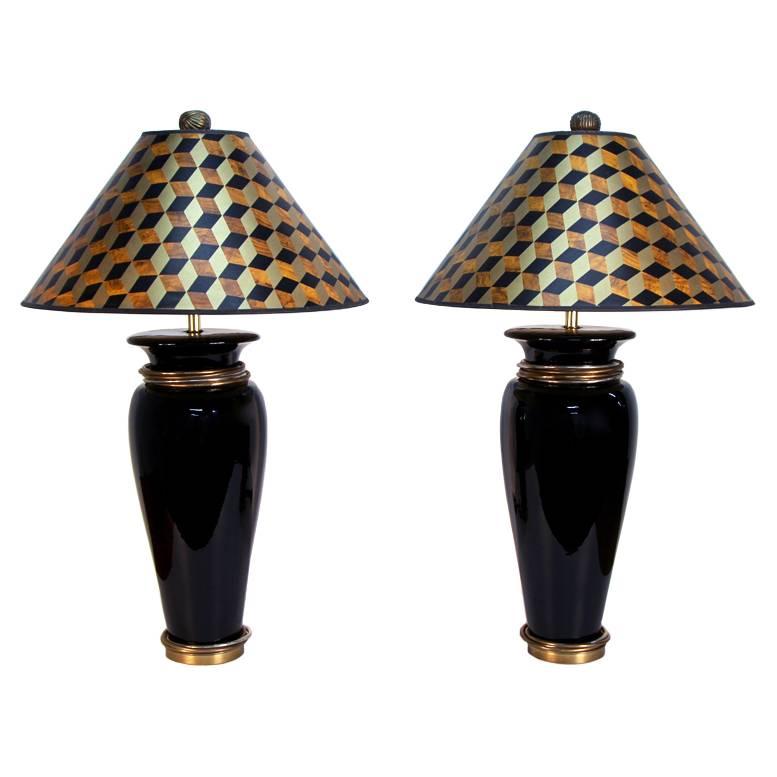 Striking Pair of Chapman Table Lamps