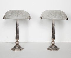 Pair of French Art Deco table lamps 