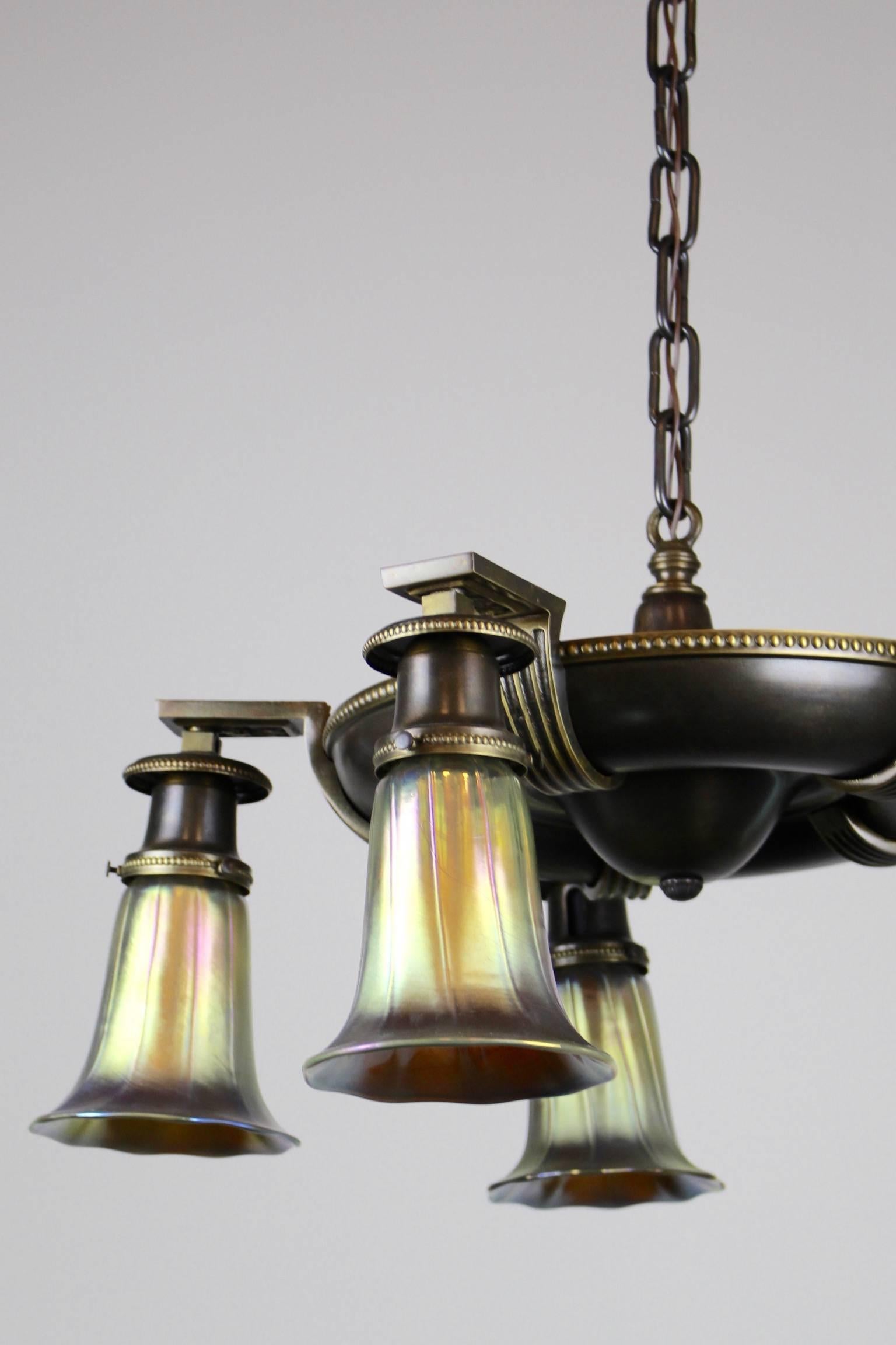 Early 20th Century Classical Revival Fixture by Shapiro & Aronson For Sale