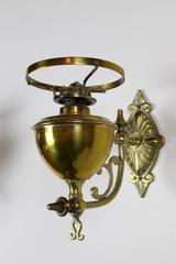Pair of Oil Burning Sconces, Turn-of-the-Century