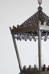 Gothic Style Single Bulb Brass Lantern