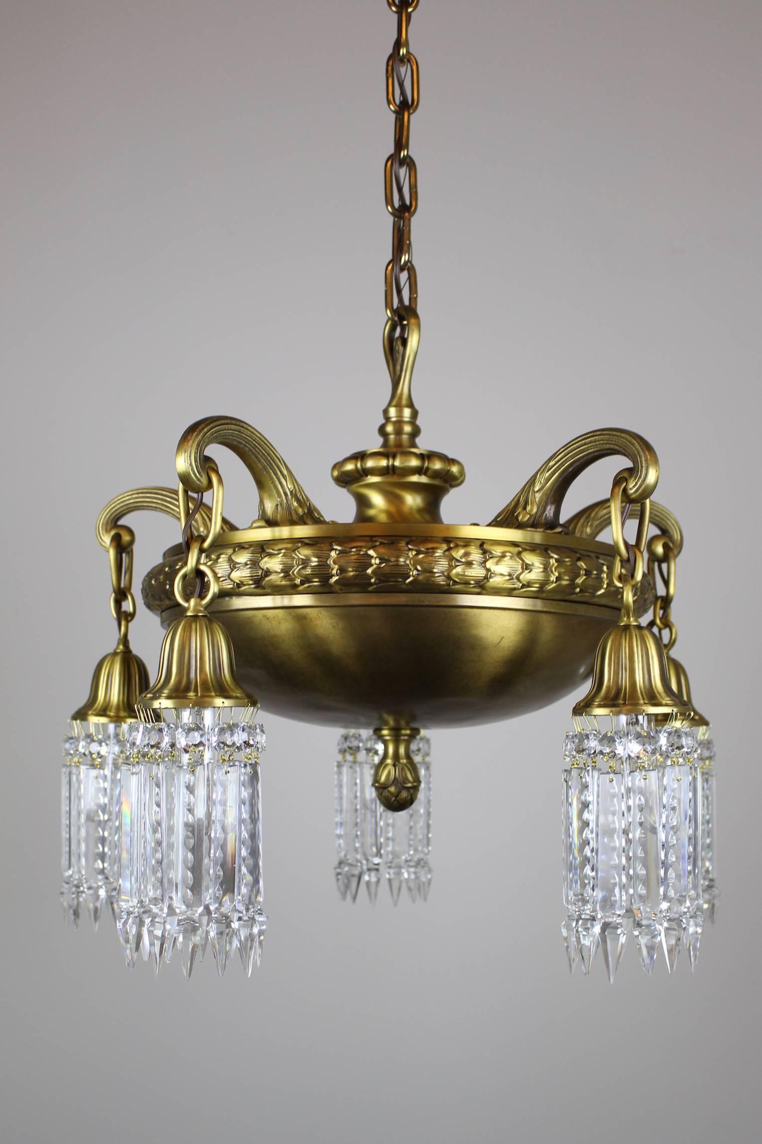 Beaux Arts Crystal Chandelier For Sale 1