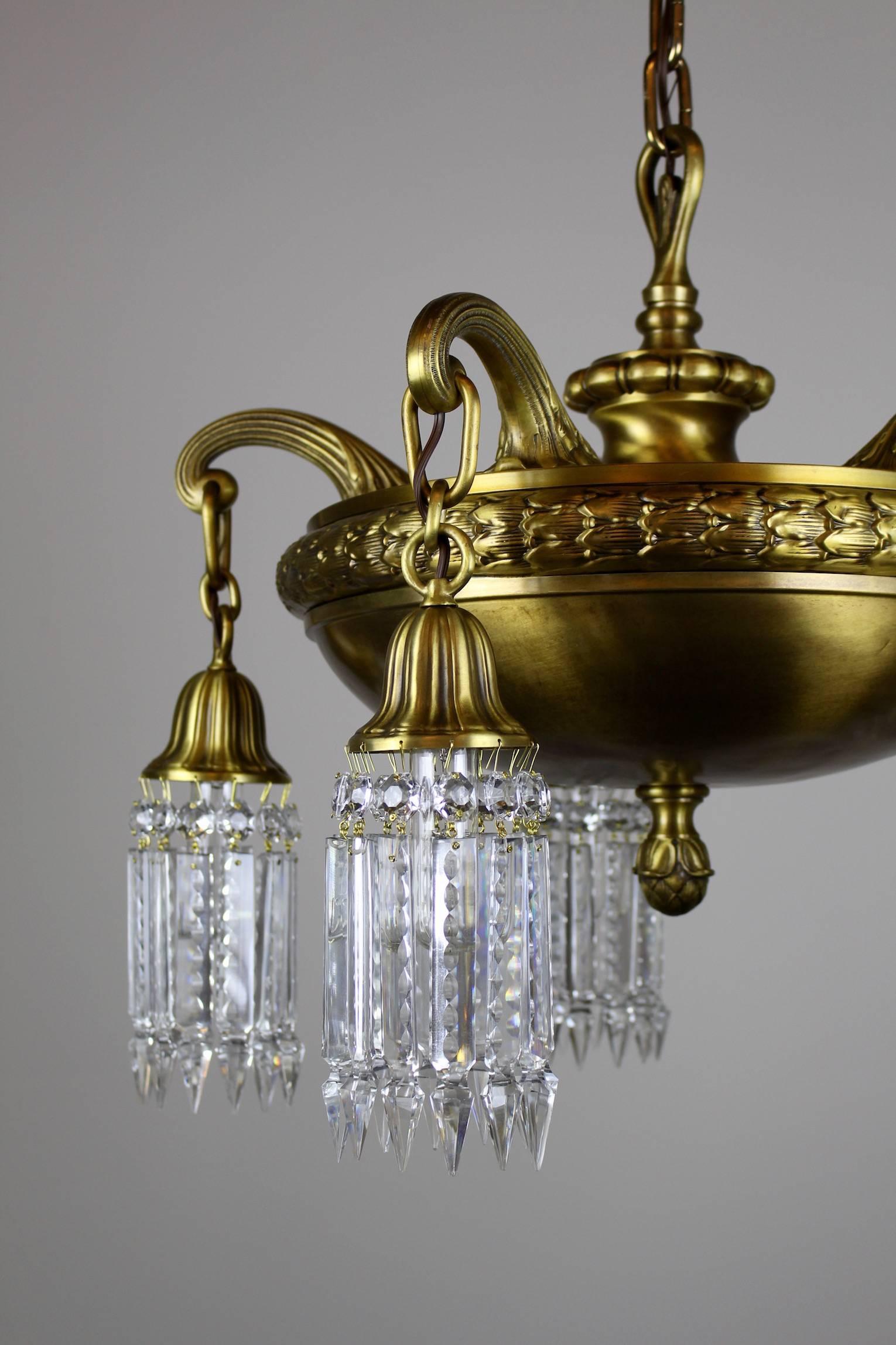 Beaux Arts Crystal Chandelier For Sale 4