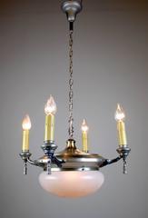 Satin Silver Plated Dining Room Fixture