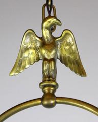 Eagle Pendant Fixture with Original Milk Glass Shade