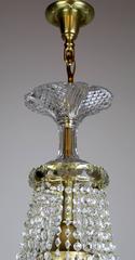 Georgian Styled Crystal Basket Fixture
