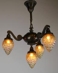 Four-Light Greek Revival Style Fixture