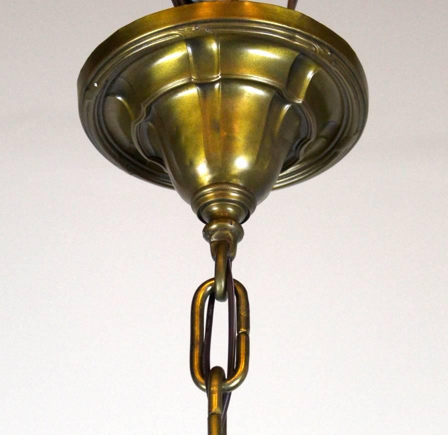 Four Light All Original Sheffield Pan Fixture In Excellent Condition For Sale In Vancouver, BC