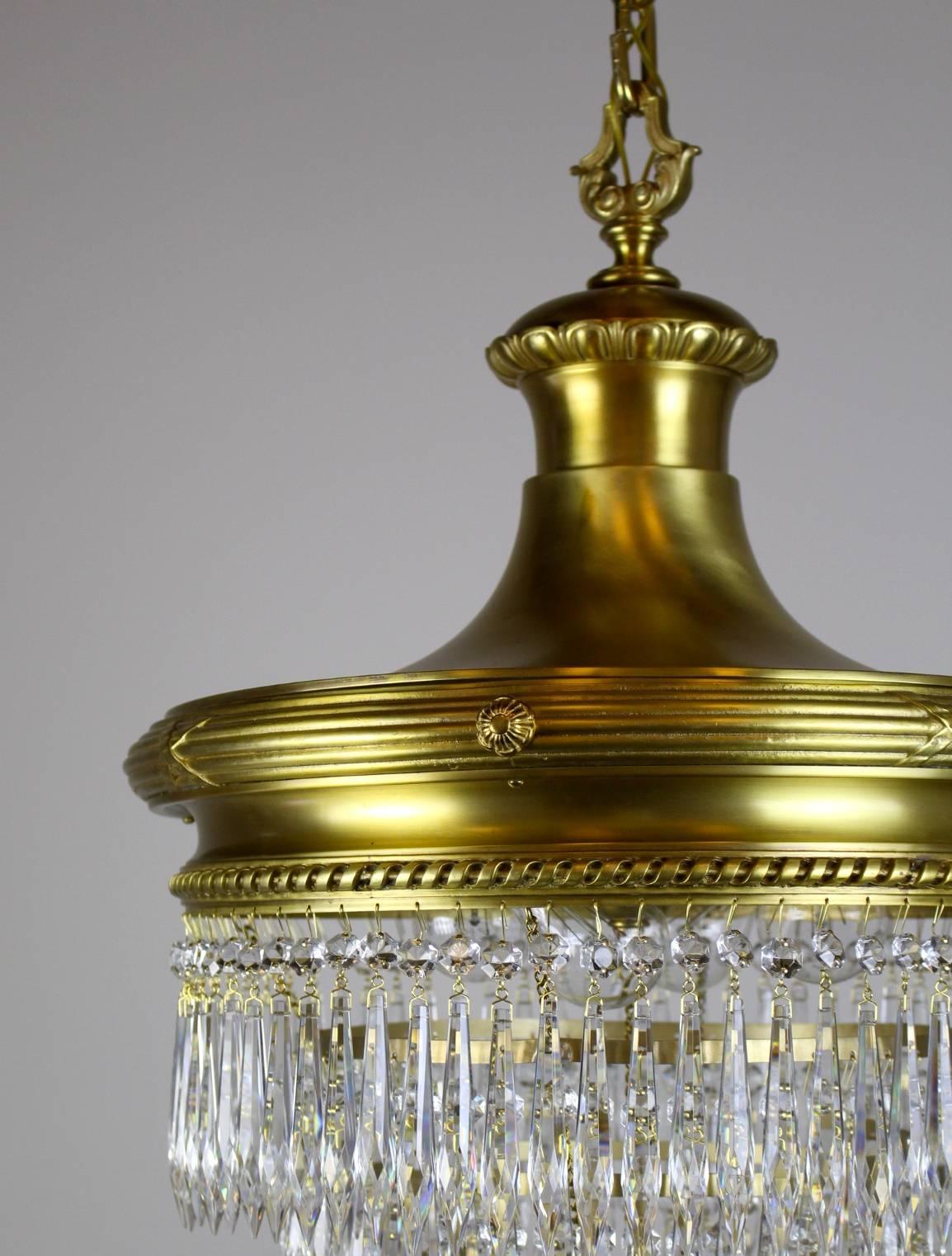 Early 20th Century 'Wedding Cake' Chandelier by R. Williamson For Sale