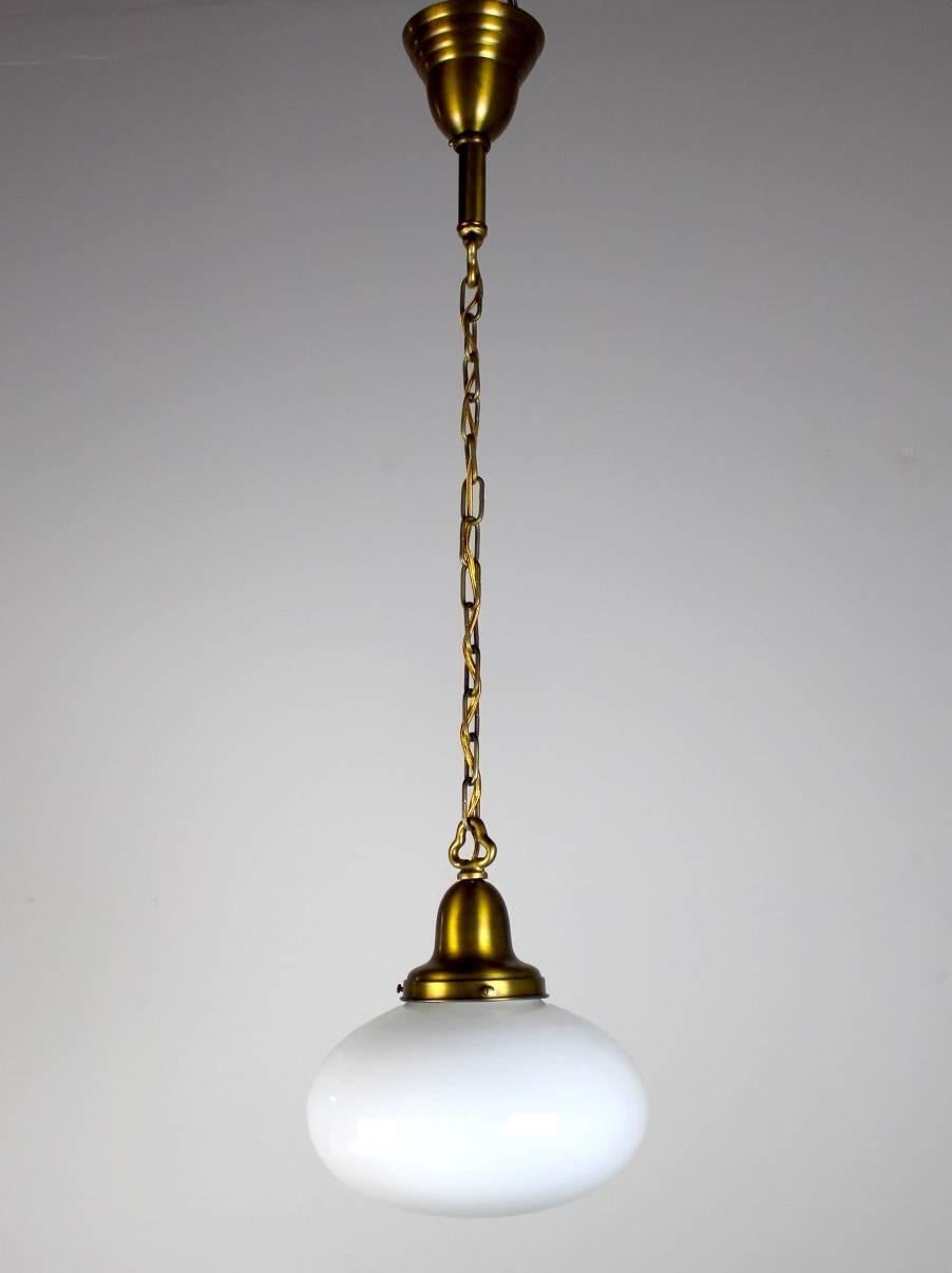 Pendant Globe Fixture In Excellent Condition For Sale In Vancouver, BC