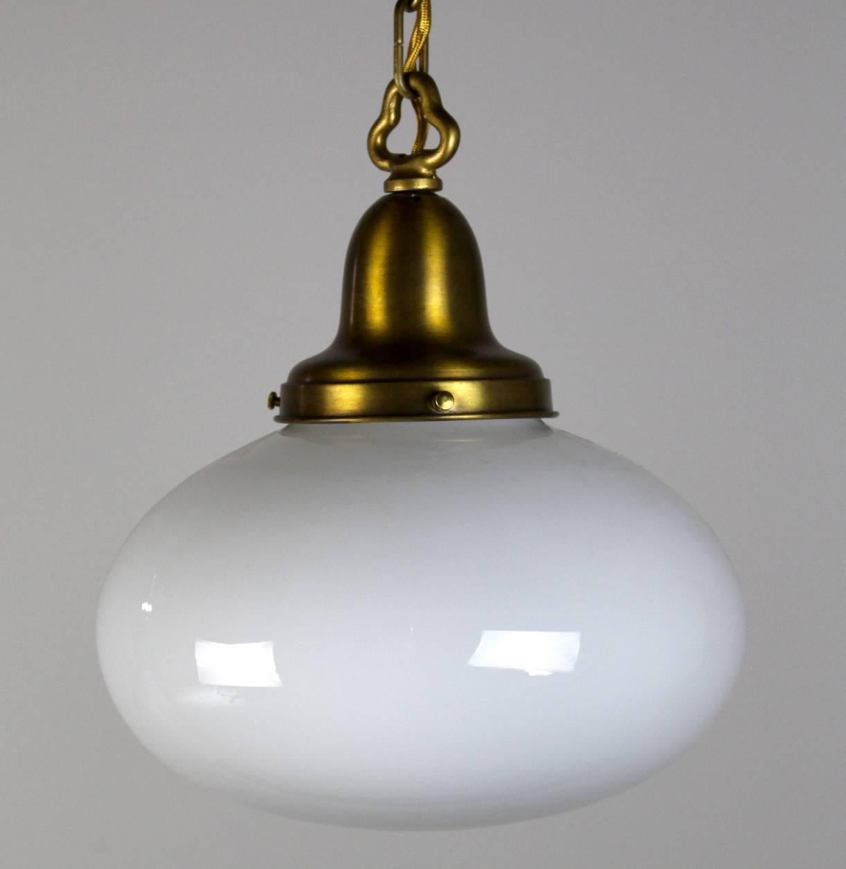 Early 20th Century Pendant Globe Fixture For Sale