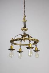 1920s Colonial Revival Iron Ring Fixture (4-Light)