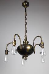 1920s Arts & Crafts Fixture, Five-Light