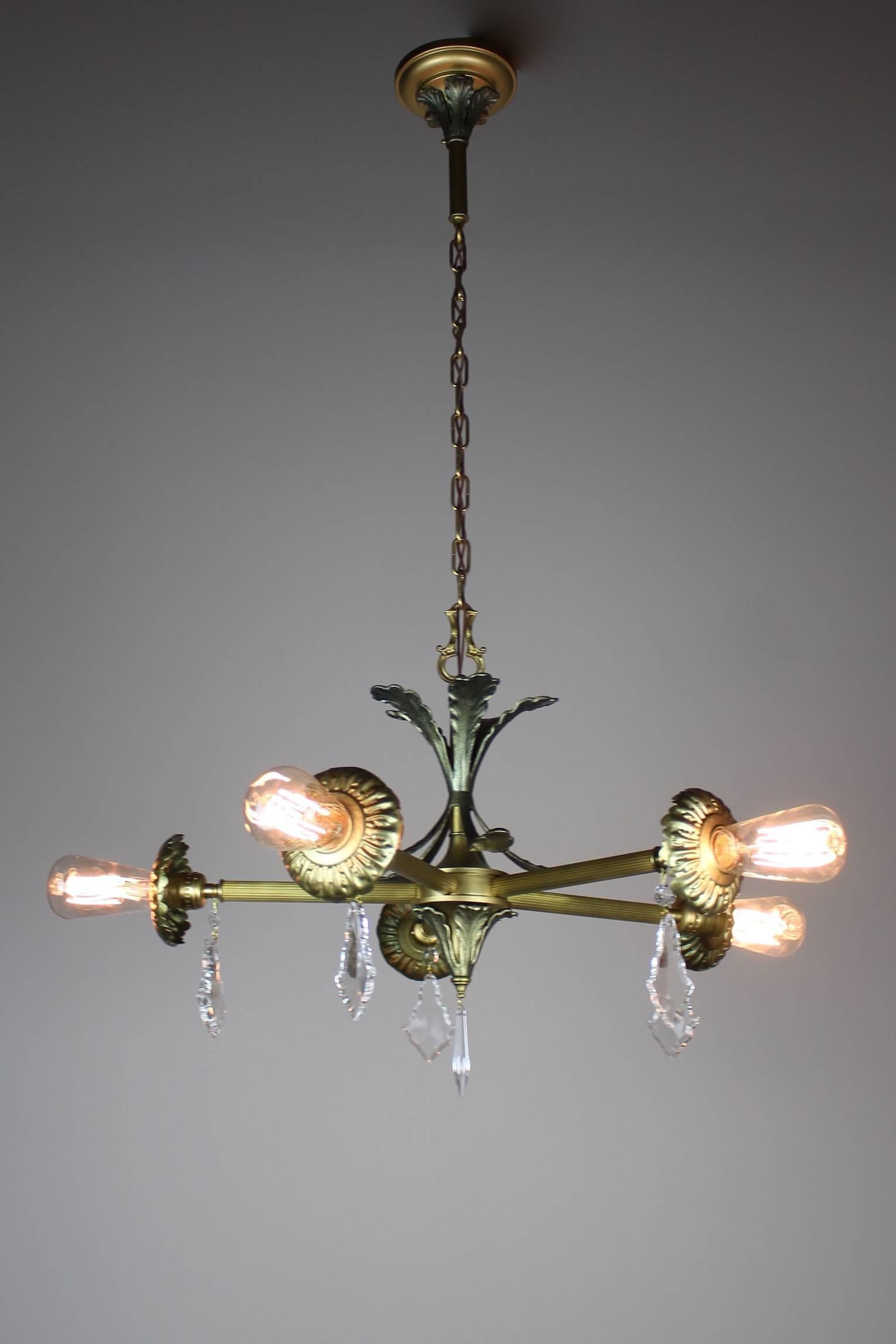 Early 20th Century Fixture in the Style of Industrial Steampunk For Sale