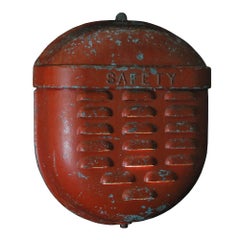 1940 Large Industrial Fire Bell Sconce