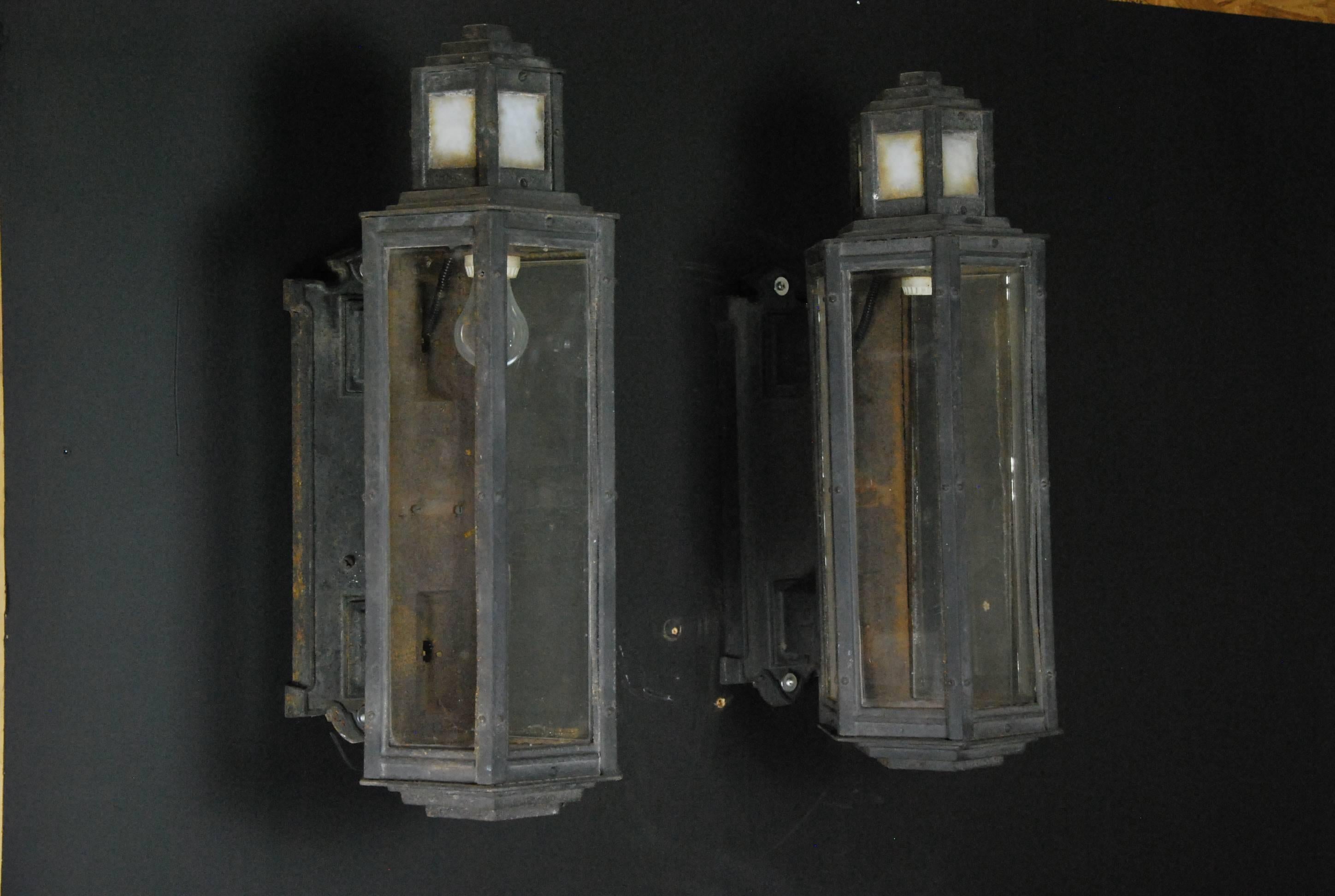 Nice set of four outdoor sconces refurbished and rewired with CSA approval.

Found in NYC.