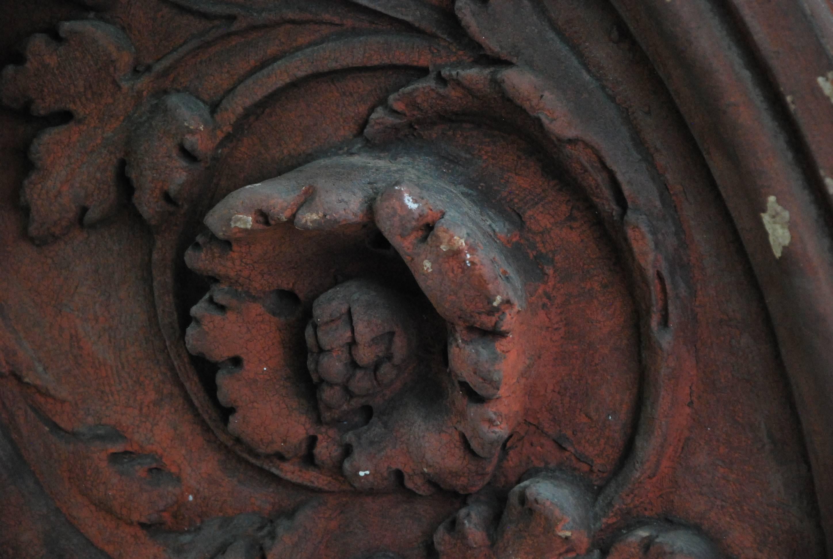 19th Century Terracotta Door Transom 1