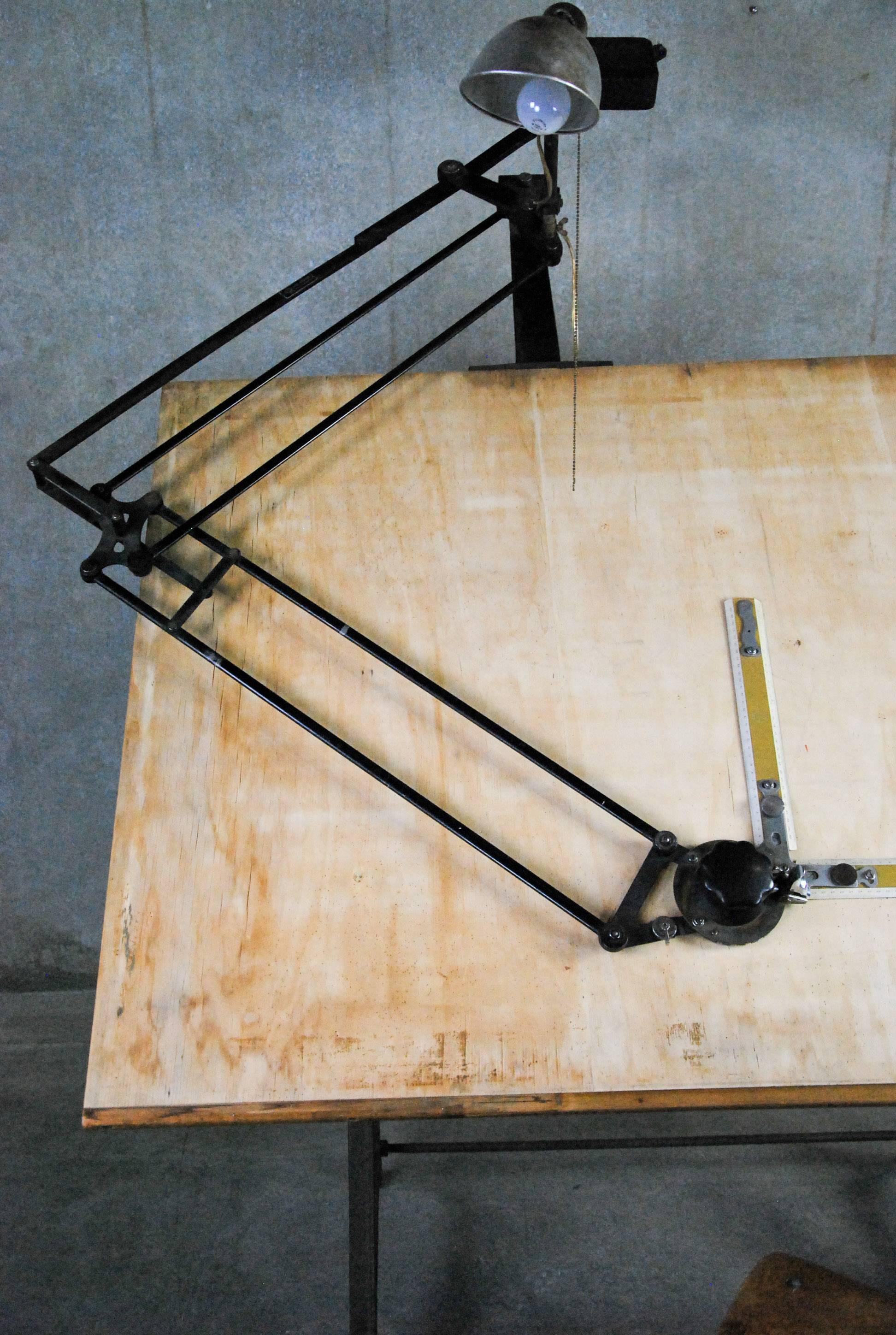 1920 Adjustable Cast-Iron Drafting Table 1