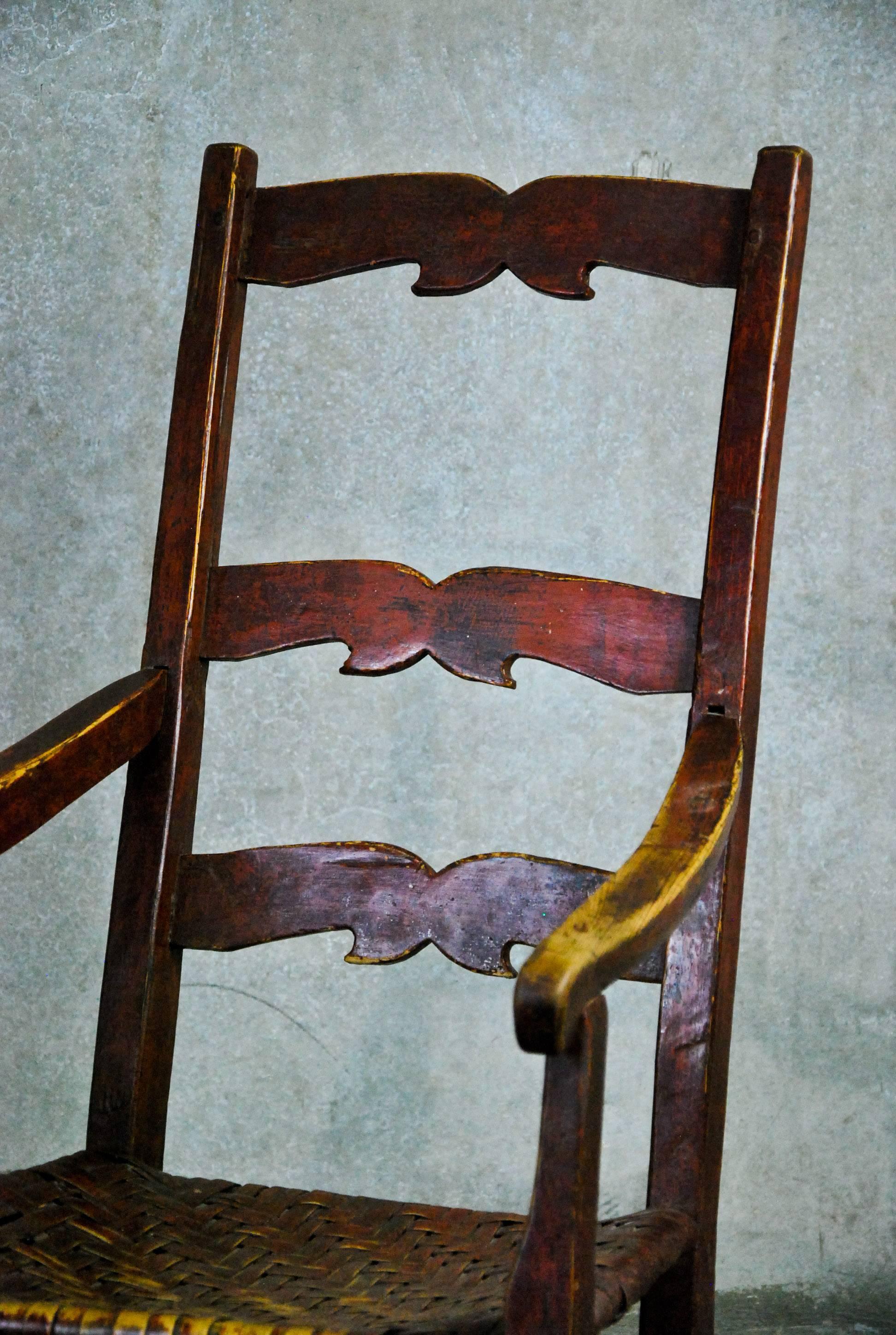 19th Century Canadian Primitive Rocking Chair In Good Condition In Surrey, BC