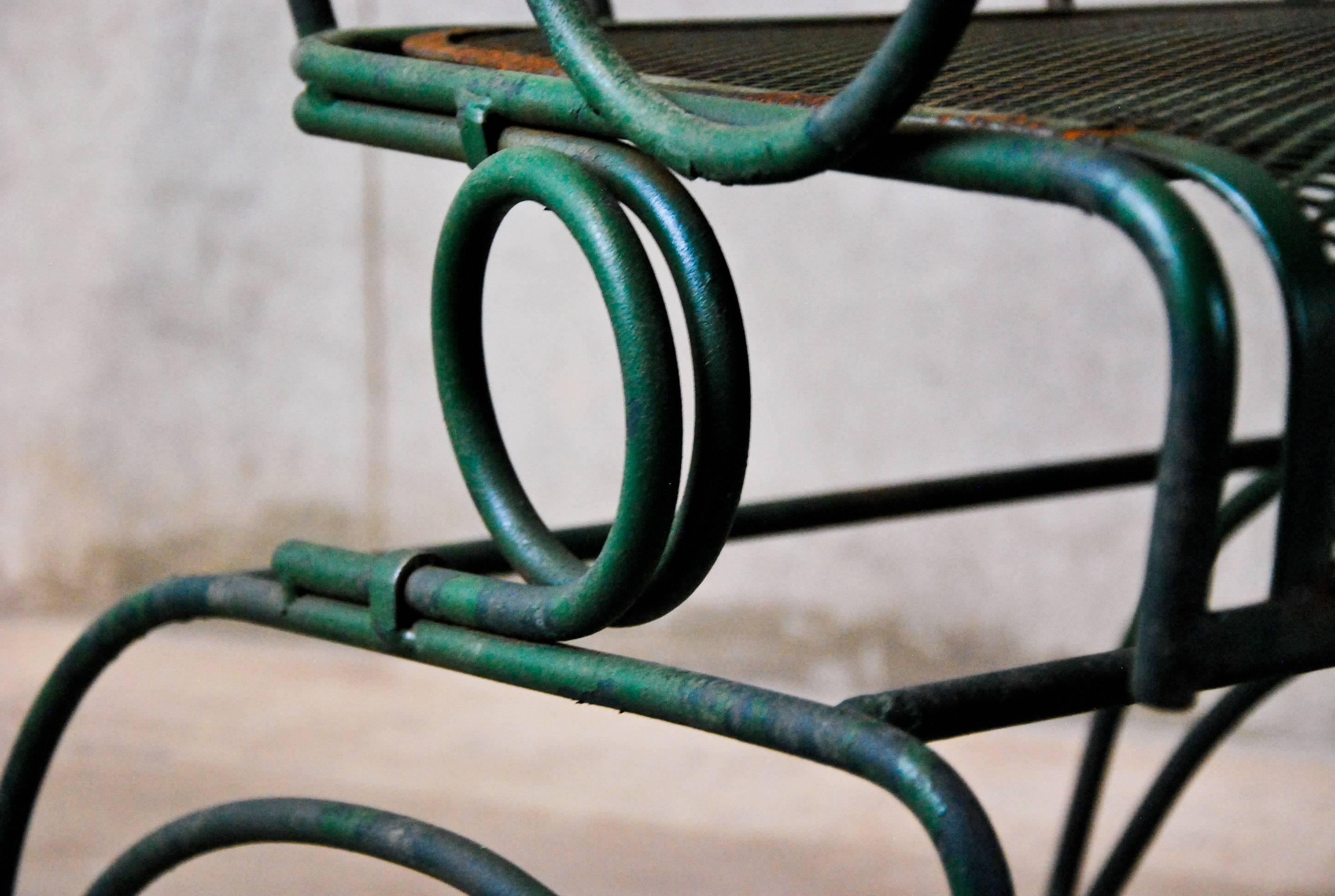 Mid-20th Century 1940, French Outdoor Iron Bistro Set