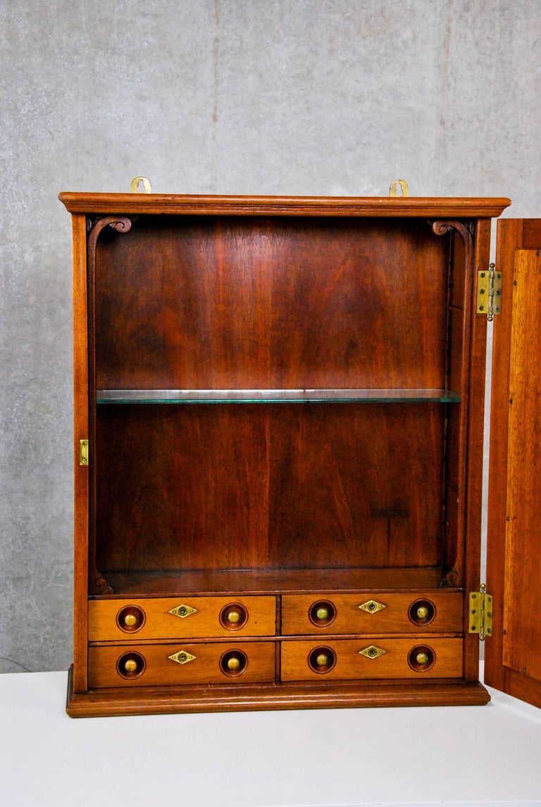 1920 WallMounted Pharmacy Bathroom with Mirror at 1stDibs