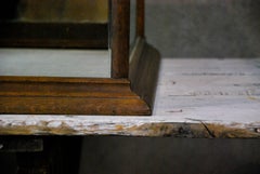 1920 Counter Top Mercantile Glass Showcase with Mirror Slidding Doors