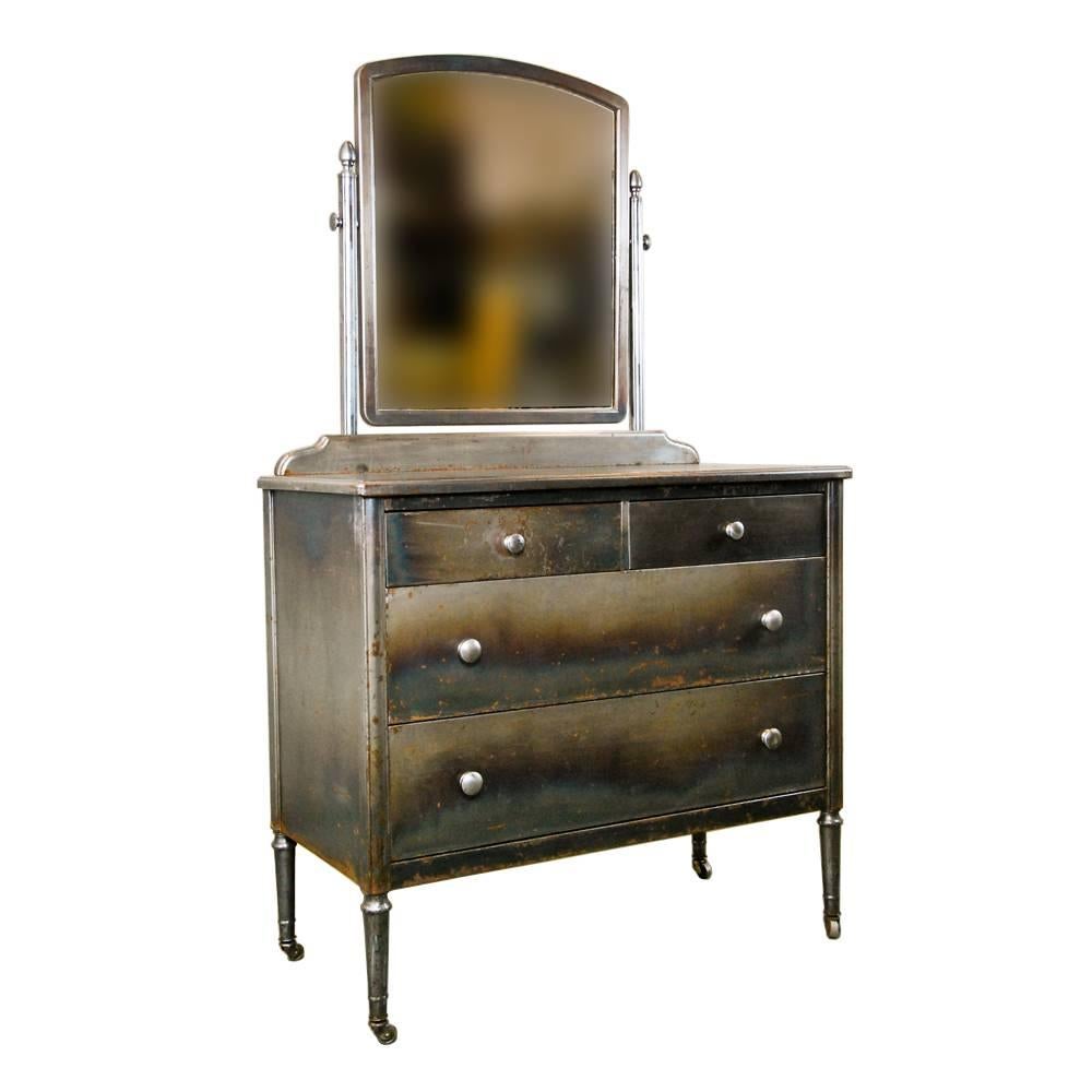 Original 1930s American depression era hot rolled furniture steel Simmons 