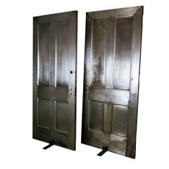 Antique 1910 Industrial-Style Steel Doors from Smith Tower, Seattle