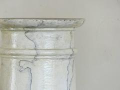 1920 Faux Marble Painted Wooden Columns