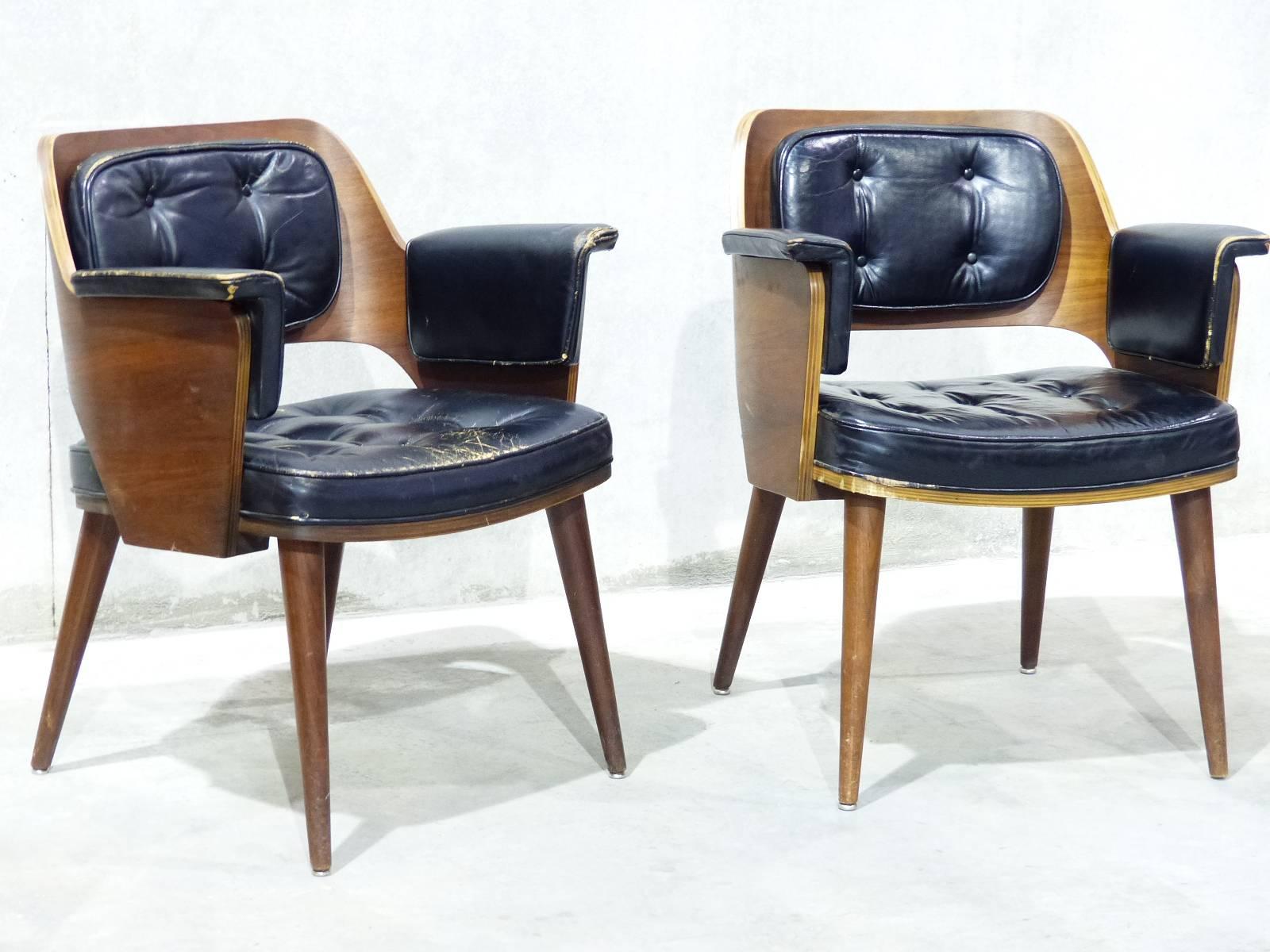 American 1960 Set of Four Lounge Chairs