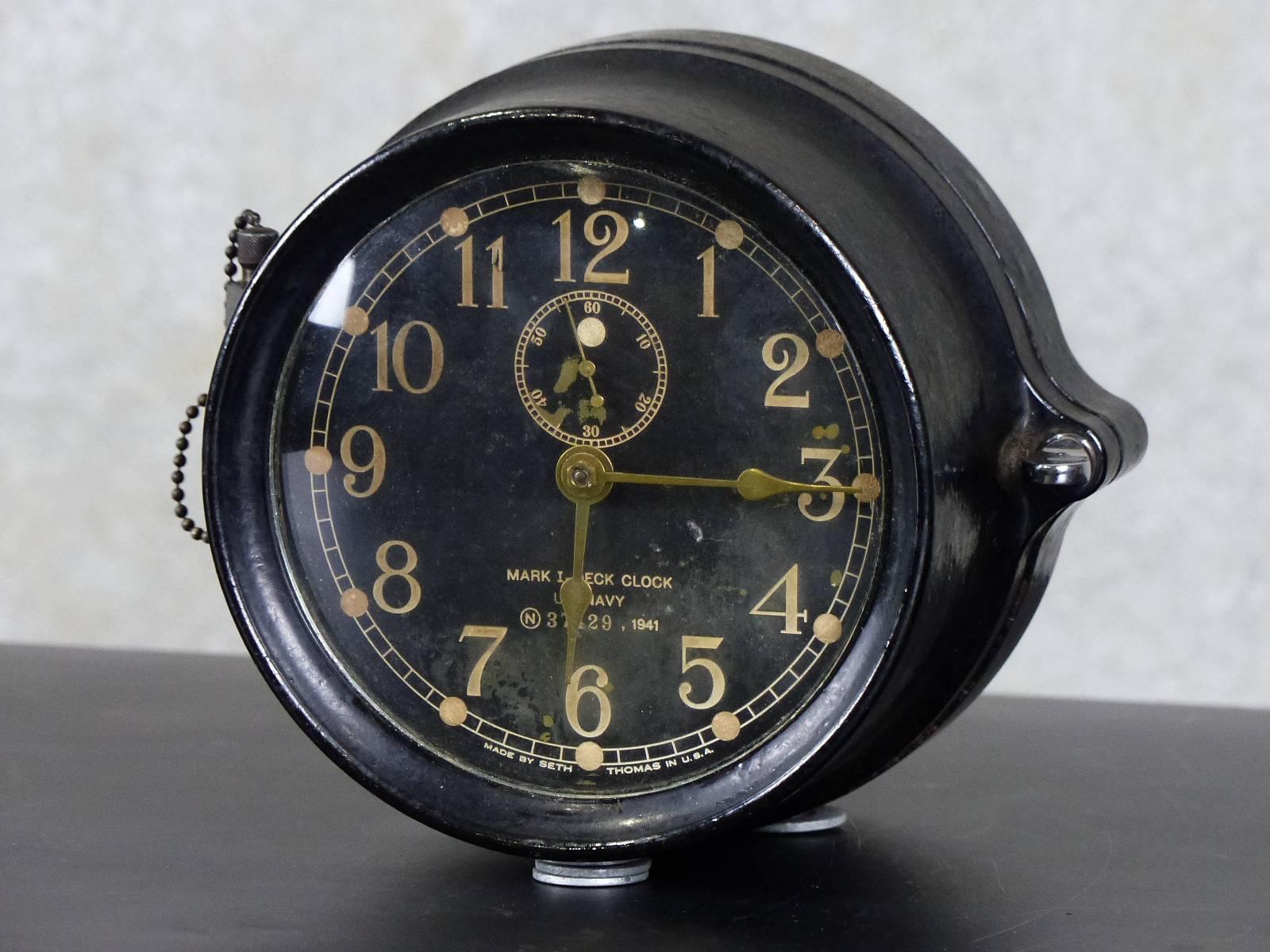 1941 Navy MK1 Deck Clock  In Good Condition In Surrey, BC