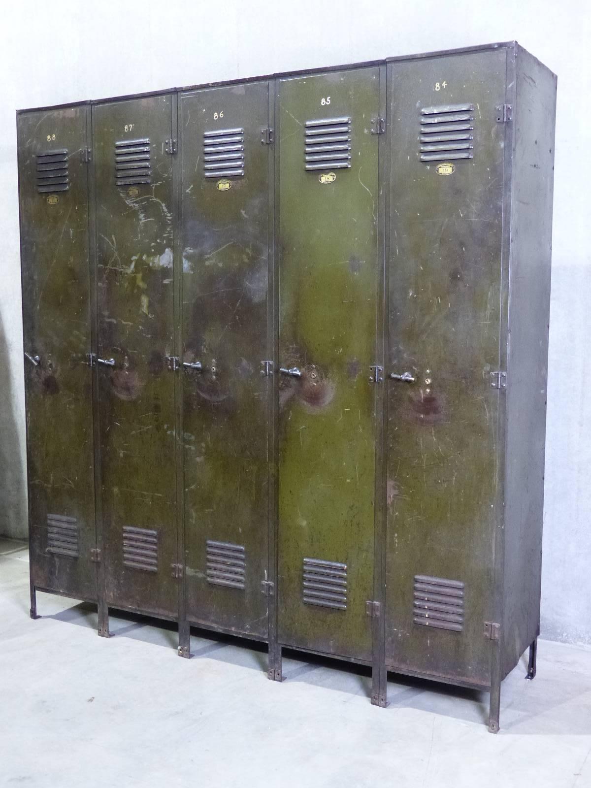 industrial lockers vintage