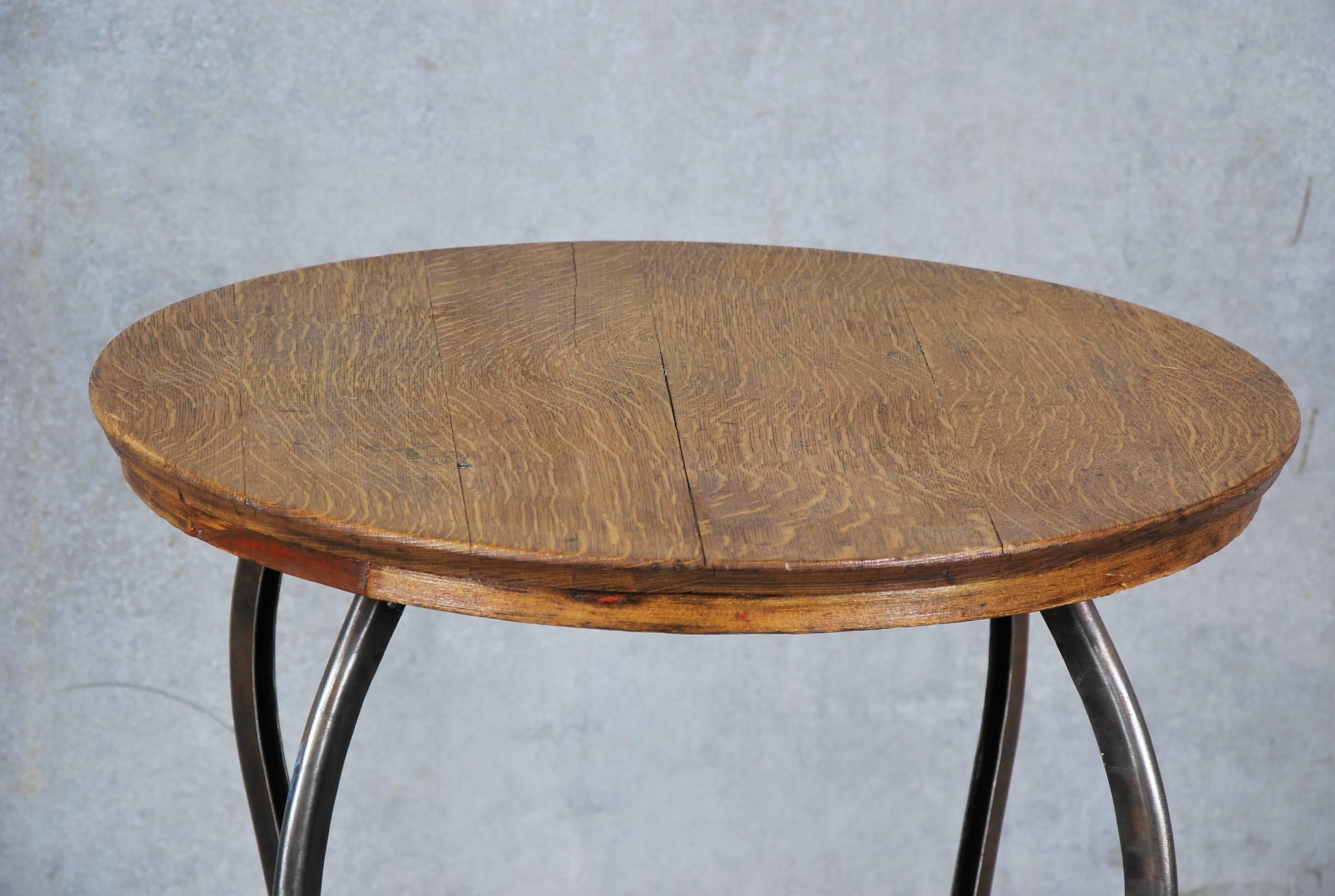 American 1920 Toledo Industrial Side Table