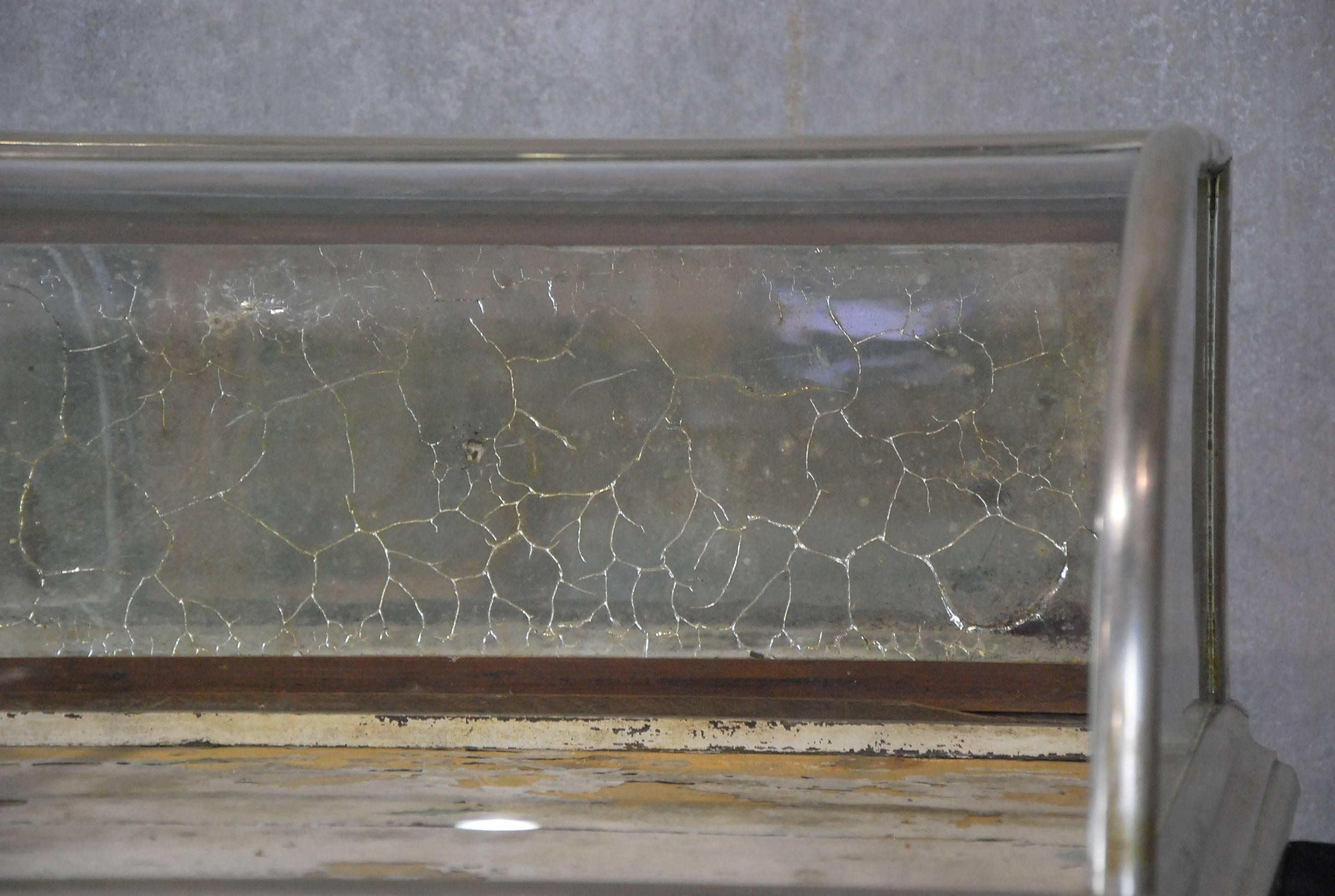 curved glass countertop display case