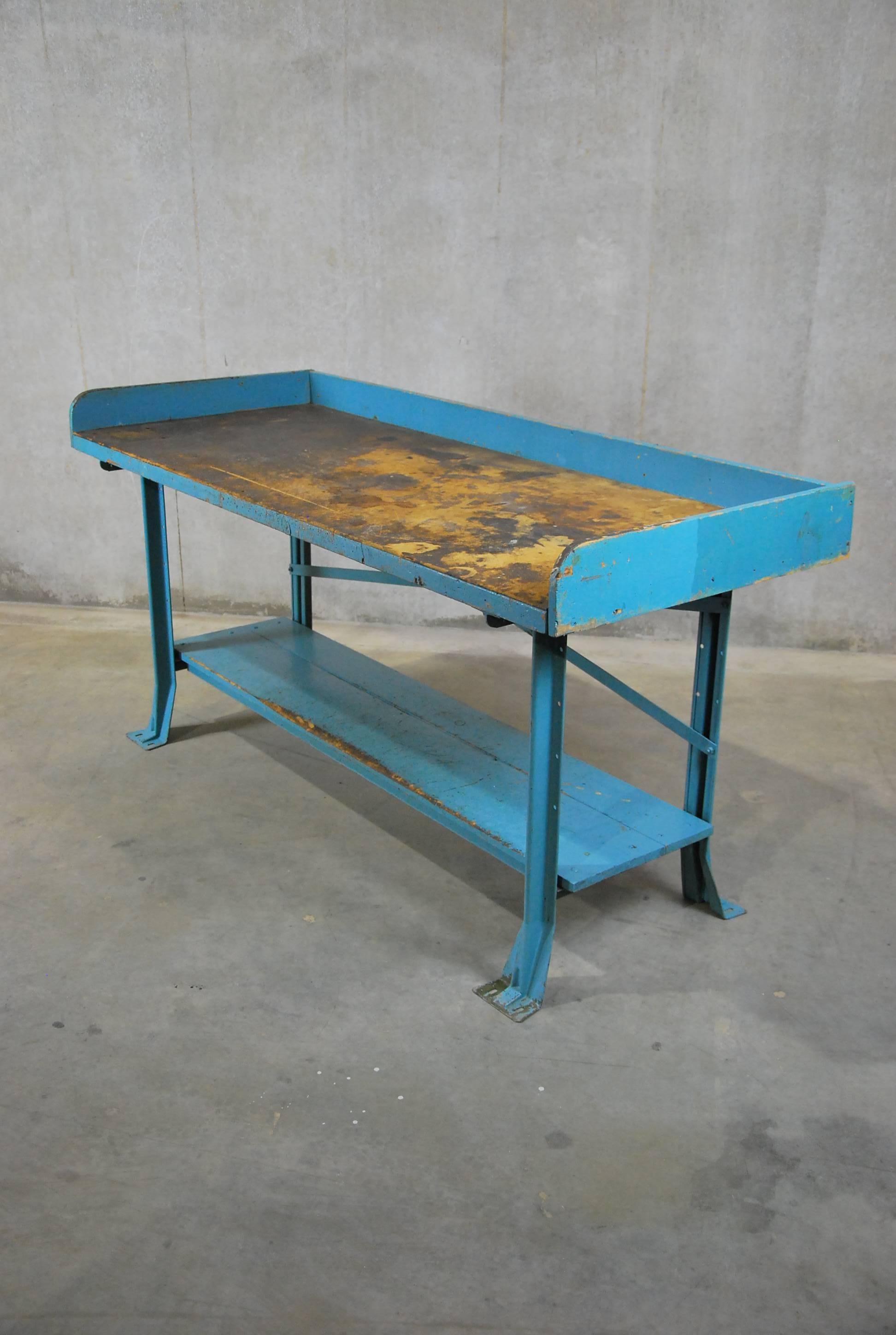 1940 Industrial Work Table In Good Condition In Surrey, BC