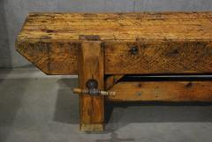 19th Century Pine Working Bench Table