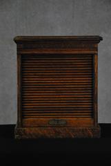 19th Century Counter Top Wooden Globe File Cabinet