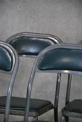Set of 1950 Metal Stacking Industrial Chairs