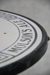 1950 Enamel Top Molson Beer Bistro Table