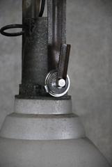 1950 Large Industrial Pendant Lights