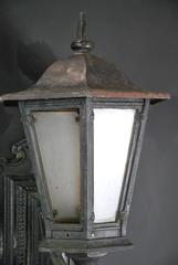 1910 Single Cast Iron Outdoor Sconce